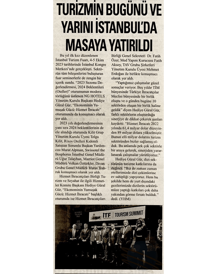 Ng Hotels Basinda Biz Yeni Gun Gazetesi Card
