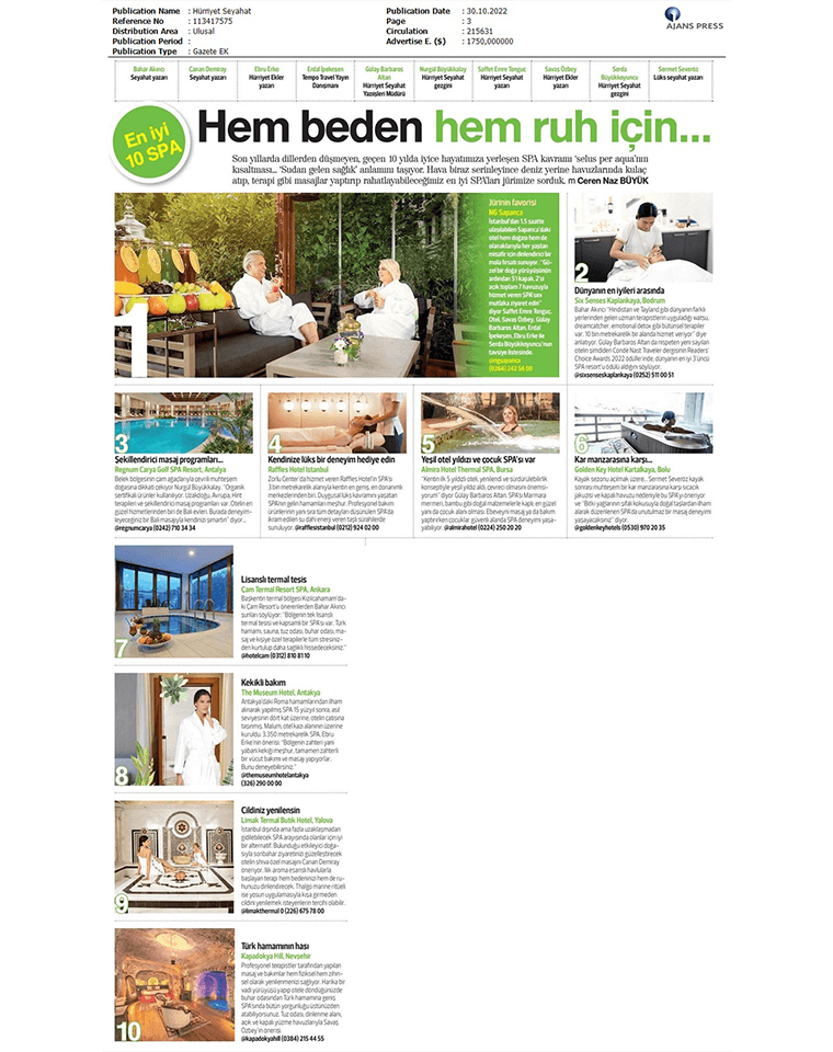 Ng Hotels Basinda Biz Hurriyet Gazetesi 1