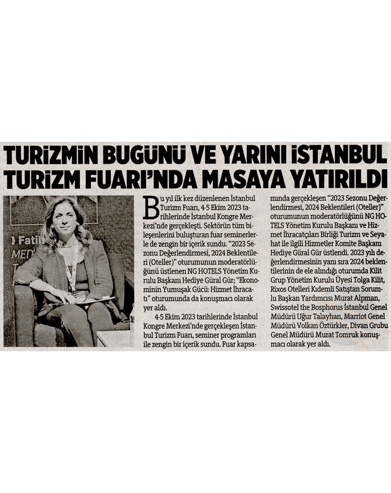 Ng Hotels Basinda Biz Yeni Birlik Gazetesi Card